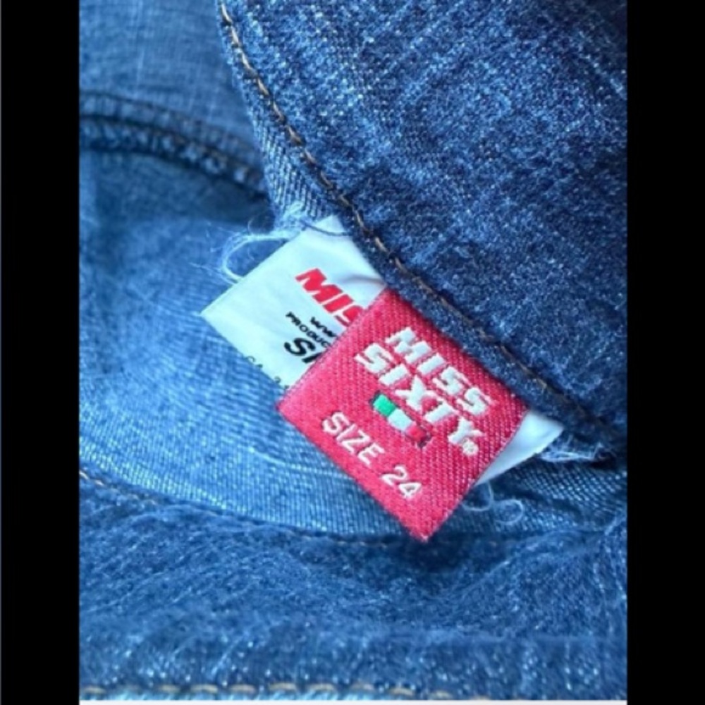 Miss Sixty Dark Blue Flare Jeans - Picture 3 of 5